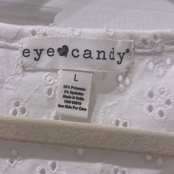 Cute, White, Women's Blouse - Picture 3 of 7